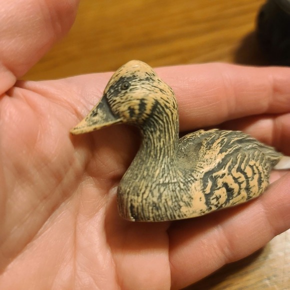 Canvasback 1989 English Leather Wilderness Series Duck With Base - Picture 5 of 6